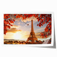 Extra large wall art featuring a Parisian street scene in muted watercolor tones on rolled canvas.