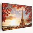 Paris skyline in muted gray tones on a large stretched canvas, suitable for kitchen wall art.
