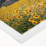 Art deco poster of a Provencal landscape in muted earth tones on rolled canvas, suitable for dining room decor.