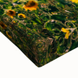 Black and white landscape art painting of Provence on stretched canvas, ideal for bedroom wall decor.