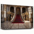 Acrylic print of the Versailles palace in muted earth tones, ideal for dining room decor.