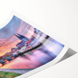 Extra large wall art featuring line art flowers in muted tones on a rolled canvas, ideal for large living room decor.