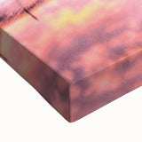 Large art of a Bavarian landscape in black and white on stretched canvas, suitable for bedroom wall decor.