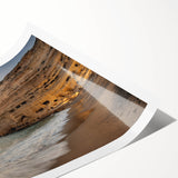 Extra large wall art featuring line art flowers in subtle hues on a rolled print, ideal for large living room decor.