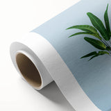 Art Deco-style poster of a European Greek scenery on rolled canvas, suited for nursery wall art or dining room decor.