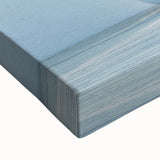 Large black and white landscape art painting of a Greek scenery on stretched canvas, ideal for bedroom wall art.