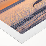 Art deco poster of a Greenland landscape in muted green and blue tones on rolled canvas, ideal for dining room decor.