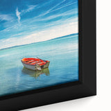 Extra large framed canvas featuring a textured depiction of a Hungarian landscape in black with colorful accents.
