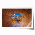Rolled print of Florence scenery with soft pastel shades on canvas, ideal for art wall dining room.