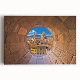 Black and white stretched canvas of Florence scenery, ideal for kitchen wall art or bedroom ambiance.