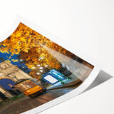 Extra large wall art featuring line art flowers in muted tones, rolled print, ideal for large living room decor.