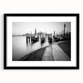 Abstract art print of Venice with colorful, textured brush strokes on a large framed canvas, ideal for living room decor.