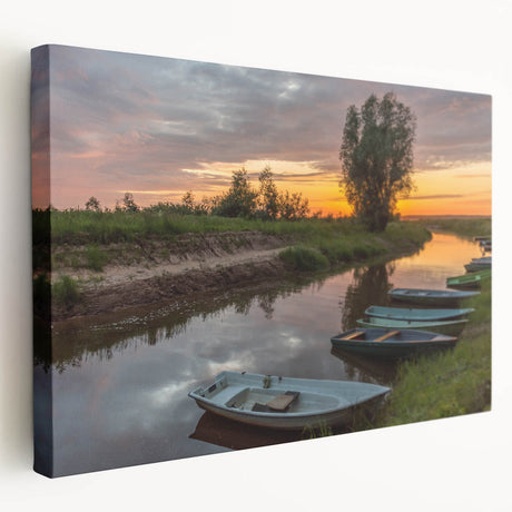 European cityscape with muted earth tones on a large stretched canvas, ideal for kitchen wall art.