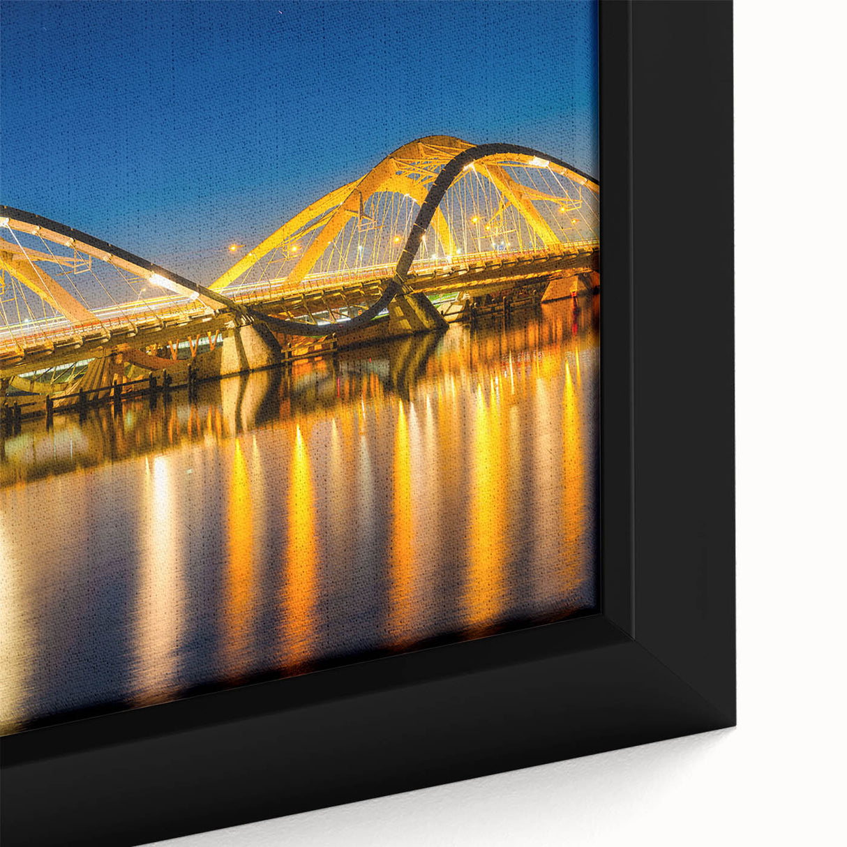 Black wall art featuring a textured, colorful Amsterdam cityscape on extra large framed canvas, ideal for living room decor.
