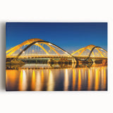 Black and white stretched canvas of Amsterdam scenery, ideal for kitchen wall art or bedroom ambiance.