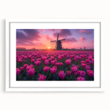 Textured art depicting a serene European scenery in muted earth tones, framed with a white mat, ideal for bedroom decor.