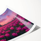 Extra large wall art of line art flowers in black on white, rolled print, suitable for large living room decor.