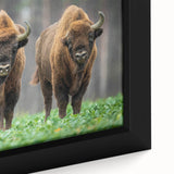 Black wall art featuring a textured, colorful European scenery on a large framed canvas, ideal for living room decor.