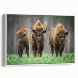 Vintage poster art of a European cityscape in vibrant colors on a large framed canvas, ideal for living room decor.