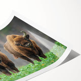 Extra large wall art featuring line art flowers in a minimalist style on a rolled print, ideal for large living room decor.