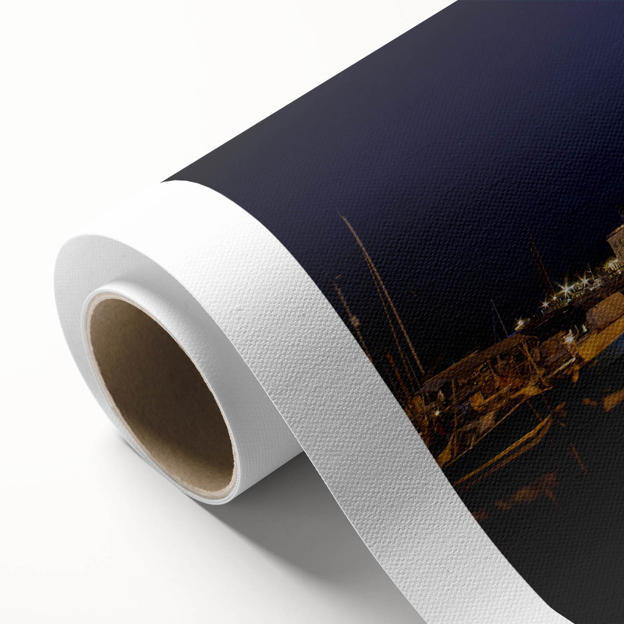 Art deco poster of Porto, Portugal scenery in muted pastel shades on rolled canvas, ideal for nursery wall art.
