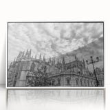 Framed acrylic print of a serene Andalucian landscape in soft pastel shades, ideal for modern art wall decor.