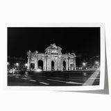 Rolled print of Madrid scenery with floral elements in muted earth tones, ideal for art wall dining room.