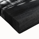 Black and white landscape art painting of Madrid on stretched canvas, ideal for bedroom wall decor.