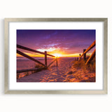 Textured abstract art print of Valencia scenery in muted earth tones on a framed silver mat, ideal for bedroom wall decor.