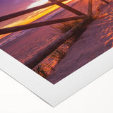 Art deco poster of Valencia scenery in soft pastel shades on rolled canvas, suitable for dining room wall art.