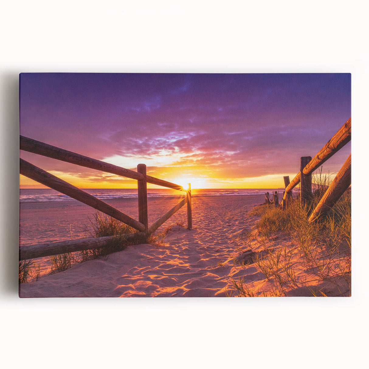 Black and white stretched canvas of Valencia scenery, ideal for kitchen wall art.