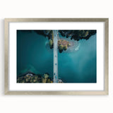 Textured art depicting an abstract European scenery in muted earth tones, framed in silver, ideal for bedroom wall decor.