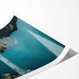 Extra large wall art featuring line art flowers in muted earth tones on a rolled print, ideal for large living room decor.