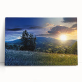 Black and white stretched canvas featuring a serene Ukrainian landscape, ideal for kitchen wall art or bedroom ambiance.