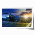 Extra large rolled print of a floral European scenery, ideal for art wall dining room or classy bathroom wall art.
