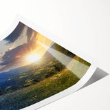 Extra large wall art featuring line art flowers in black on white, rolled print, ideal for large living room wall decor.