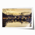 Extra large rolled print depicting the Vatican scenery in muted earth tones, ideal for dining room wall art.