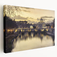 Large canvas print of the Vatican scenery in muted earth tones, suitable for kitchen wall art.