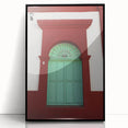 Large abstract wall art depicting Baja California scenery in muted earth tones on a framed acrylic.