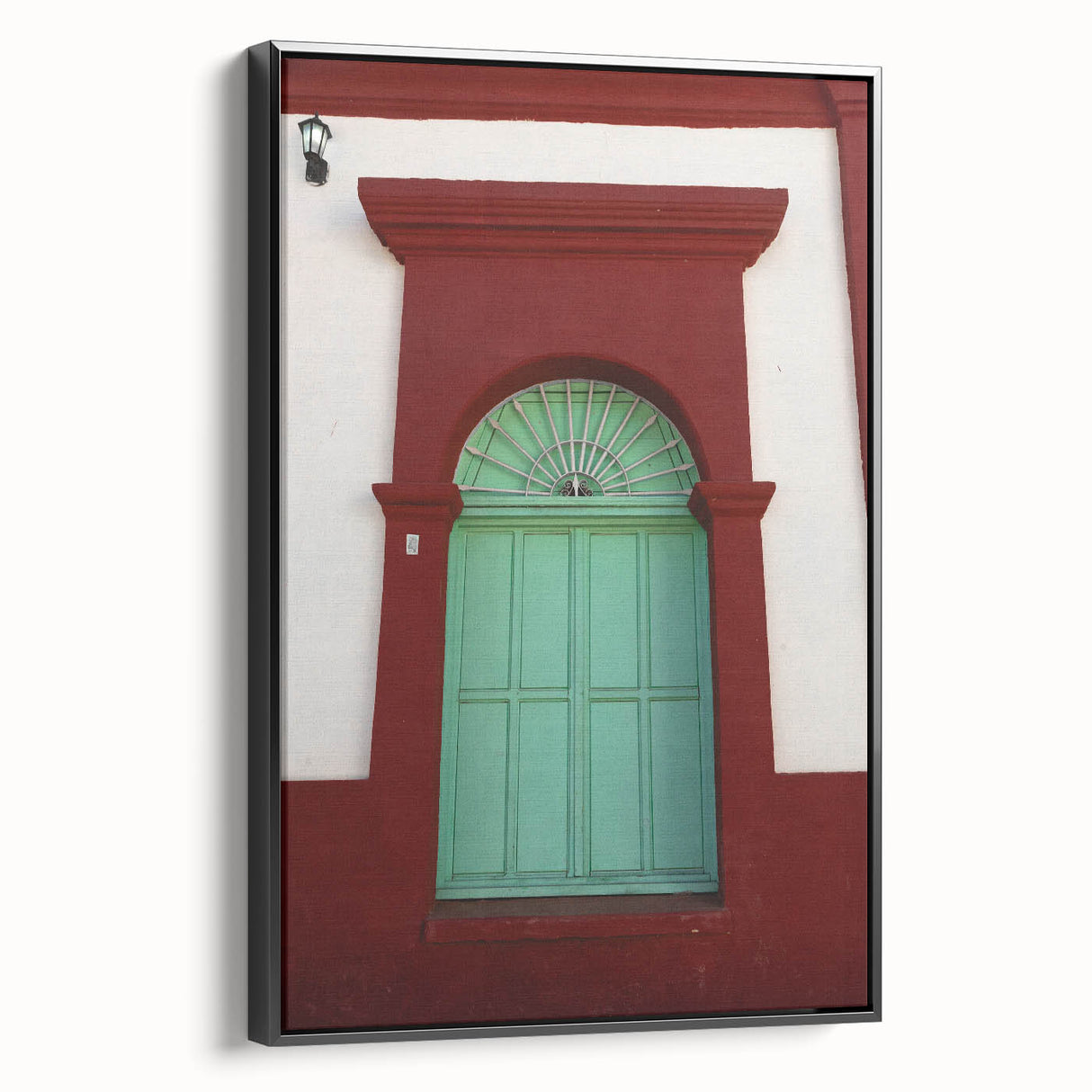 Black and white landscape art painting of Baja California on framed canvas, ideal for bedroom wall decor.