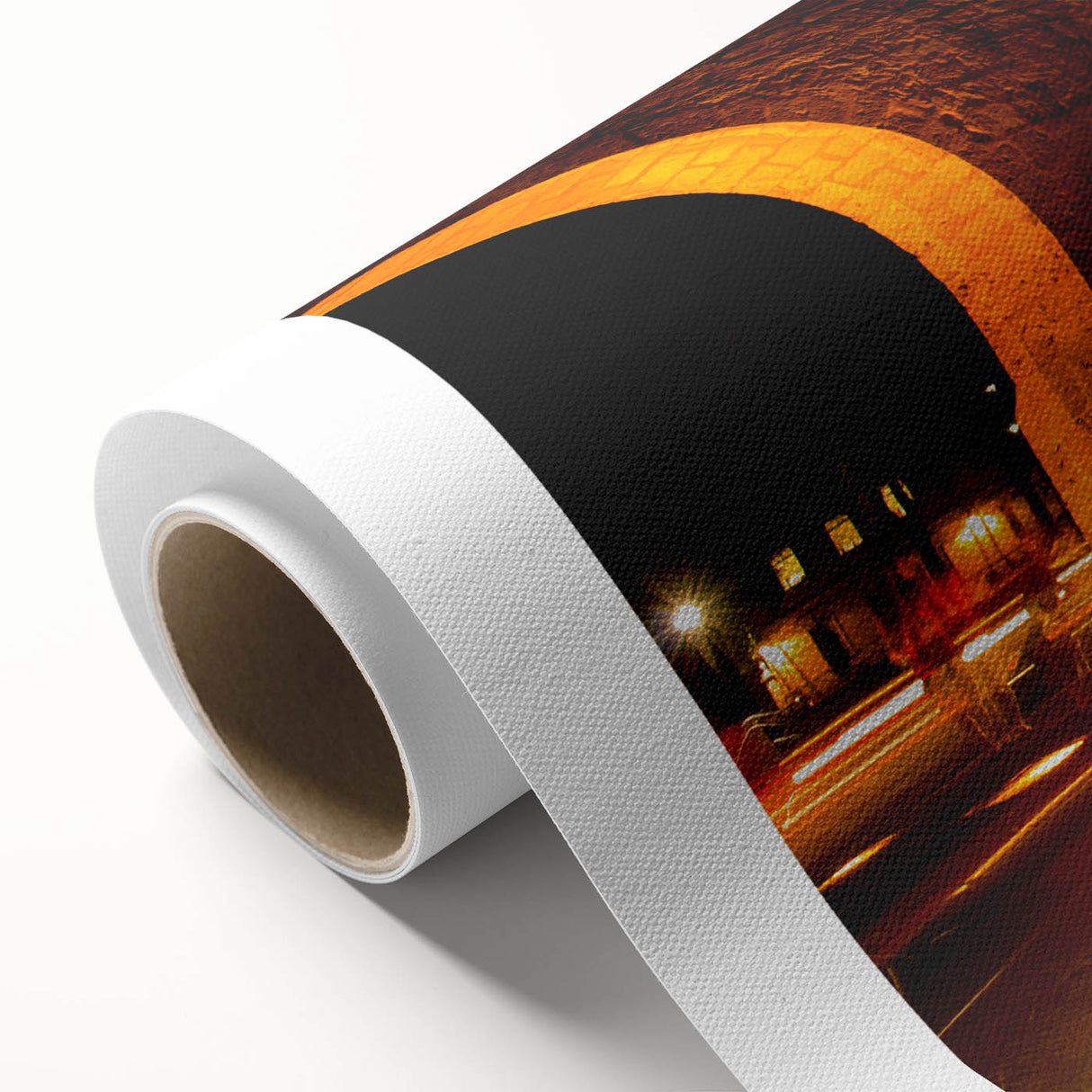 Art Deco poster of Mexico City with pastel colors on rolled canvas, ideal for nursery wall art or dining room.