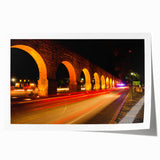 Extra large rolled print of Mexico City scenery with vibrant floral elements, ideal for art wall dining room.