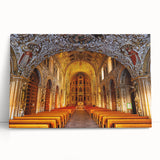 Black and white stretched canvas of Oaxaca scenery, ideal for kitchen wall art or bedroom ambiance.