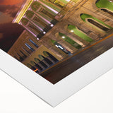 Art deco poster featuring a serene Yucatan landscape in soft earth tones on rolled canvas, suitable for dining room decor.