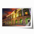Extra large rolled print of Yucatan scenery with vibrant floral elements, ideal for art wall dining room decor.