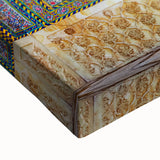 Large art depicting a black and white landscape of Middle Eastern scenery on stretched canvas.