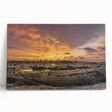 Black and white stretched canvas of Middle Eastern scenery, ideal for kitchen wall art or bedroom decor.