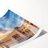 Extra large wall art featuring line art flowers in neutral tones on a rolled print, ideal for large living room decor.