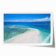 Extra large rolled print of a Fiji scenery with lush florals in vibrant colors, ideal for art wall dining room.