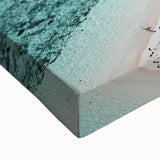 Black and white landscape art painting of Fiji on stretched canvas, ideal for bedroom wall art.